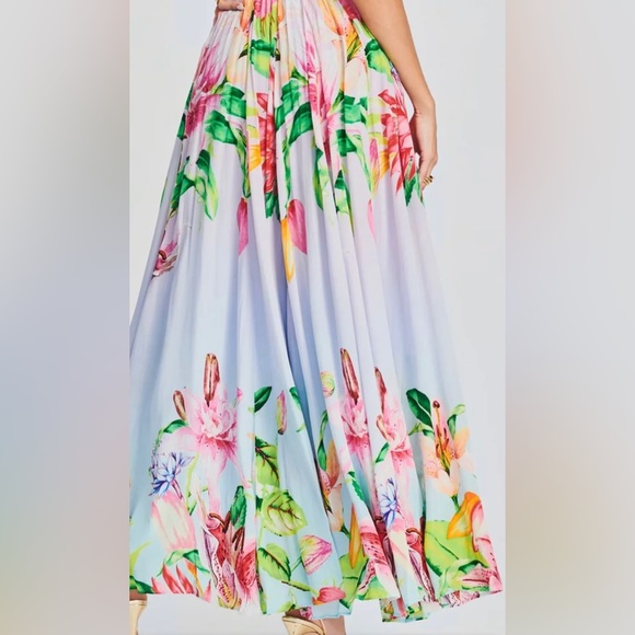 Lora Long Dress 🪷🌺🪷 Hibiscus by ROCOCO SAND - XXS ❌ SOLD ❌ - Picture 6 of 6